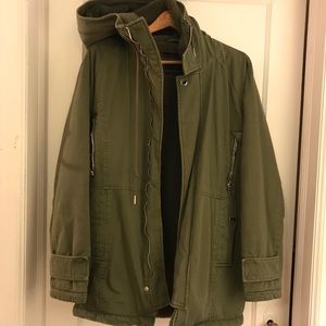Zara army green utility jacket